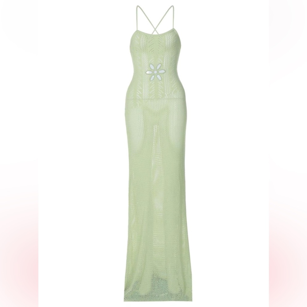 Green Knit Dress - Picture 3 of 6